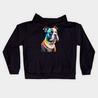 Portrait of a Cute Dog Kids Hoodie